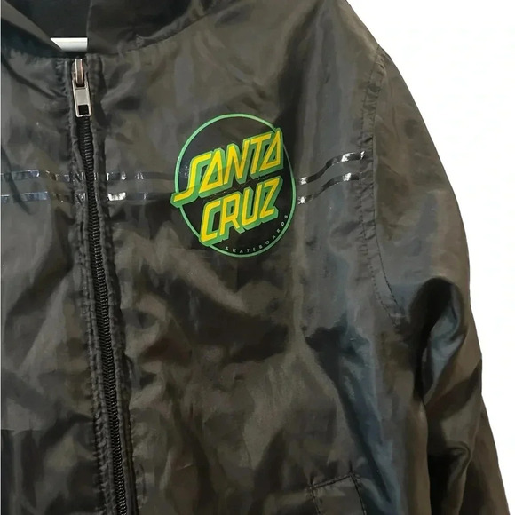 Santa Cruz Classic Dot Hooded Youth Windbreaker Jacket - Picture 4 of 5